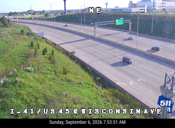 I-41/US 45 at Wisconsin Ave live camera view