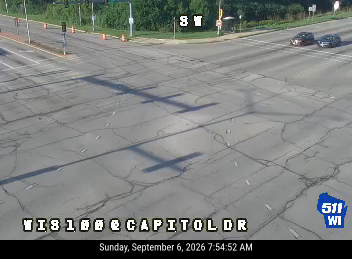 WIS 100 at Capitol Dr live camera view