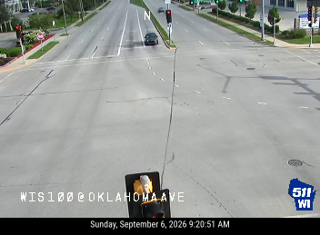 WIS 100 at Oklahoma Ave live camera view