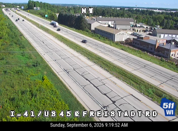 I-41/US 45 at Freistadt Rd live camera view