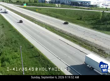 I-41/US 45 at Holy Hill Rd live camera view