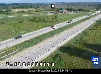 I-41 at County D live camera view
