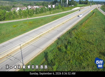 I-41 at WIS 33 live camera view