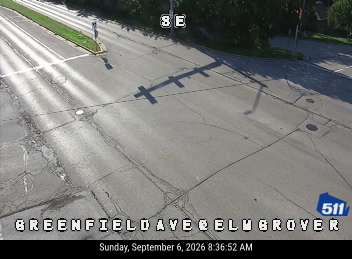 Greenfield Ave at Elm Grove Rd live camera view