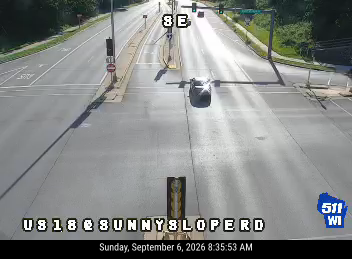US 18 at Sunnyslope Rd live camera view