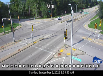 Greenfield Ave at Brookfield Rd live camera view