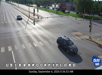 US 18 at Brookfield Rd live camera view