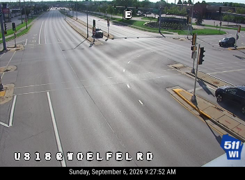 US 18 at Woelfel Rd live camera view