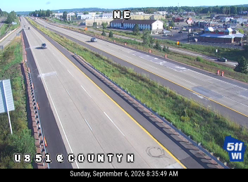 US 51 at County N live camera view
