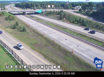 US 51 at County NN live camera view