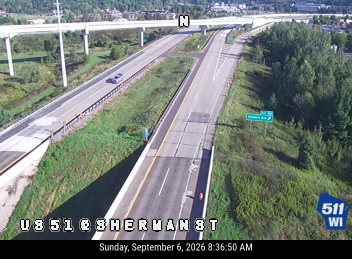 US 51 at Sherman St live camera view