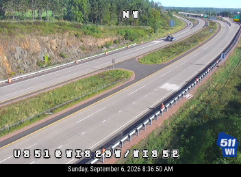 US 51 at WIS 29 W/WIS 52 live camera view