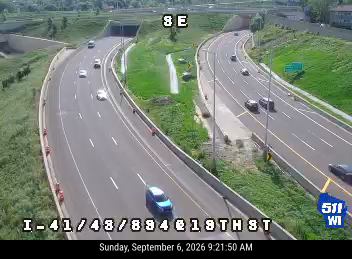 I-41/43/894 at 19th St live camera view