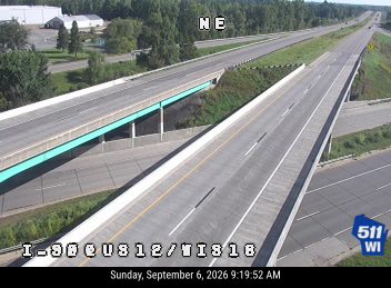 I-90 at US 12/WIS 16 live camera view