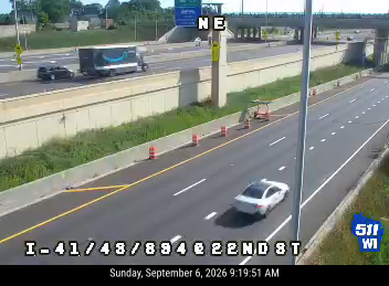 I-41/43/894 at 22nd St EB live camera view