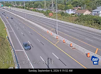 I-41/43/894 at 51st St live camera view