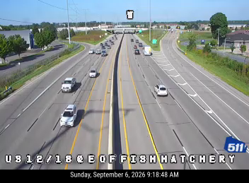 US 12/18 at E of Fish Hatchery Rd (Flex) live camera view