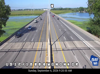 US 12/18 WB at Monona Dr (Flex) live camera view