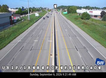 US 12/18 WB at E of West Broadway (Flex) live camera view