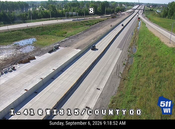 I-41 at WIS 15/County OO live camera view