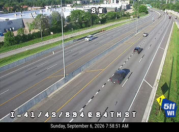 I-41/43/894 at 84th St live camera view