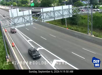 I-41/894/US 45 at Coldspring Rd live camera view