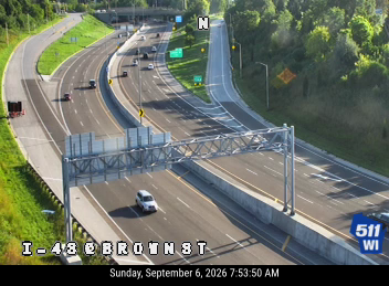 I-43 at Brown St live camera view