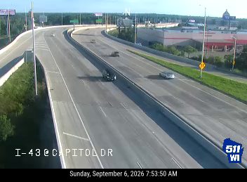 I-43 at Capitol Dr live camera view