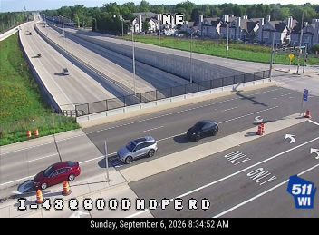I-43 at Good Hope Rd live camera view