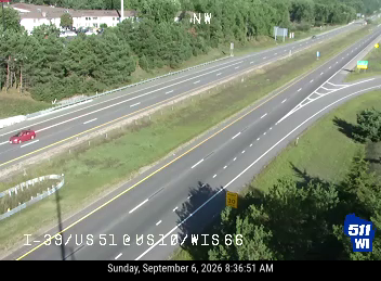 I-39/US 51 at US 10/WIS 66 live camera view