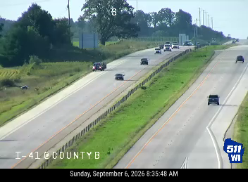 I-41 at County B live camera view