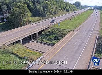 I-94 at County P/Farmington live camera view