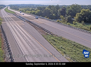 I-94 at County BB/Golden Lake Rd live camera view