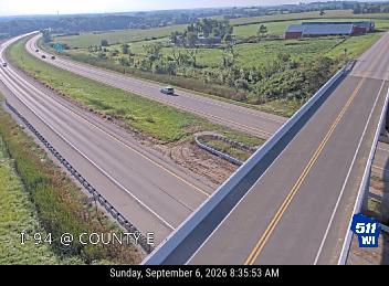 I-94 at County E live camera view