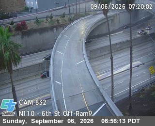 I-110 : (832) 6th St Off-Ramp live camera view