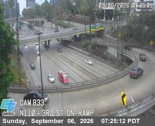 I-110 : (833) 3th St On-Ramp live camera view