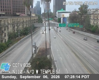 I-110 : (835) S/O Route 101 live camera view