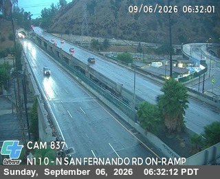 I-110 : (837) N San Fernando Rd live camera view