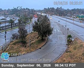 I-110 : (793) John Gibson Bl On-Ramp live camera view