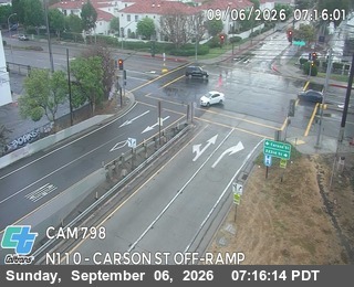I-110 : (798) Carson St Off-Ramp live camera view