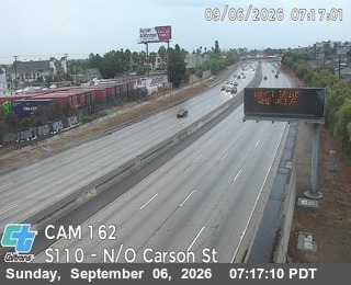 I-110 : (162) N/O Carson St live camera view