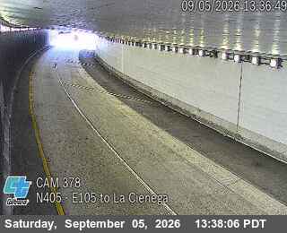 I-405 : (378) E 105 to La Cienega live camera view