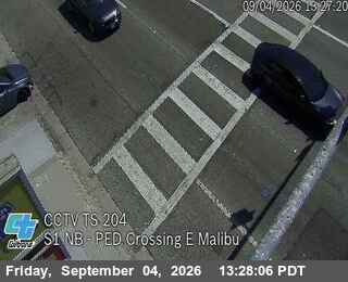 SR-1 : (204) PED Crossing East Malibu live camera view