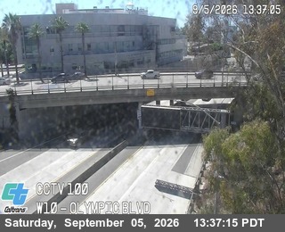 I-10: (100) Olympic Blvd live camera view