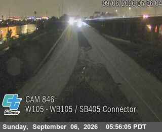 I-105 : (846) WB 105 / SB 405 Connector live camera view