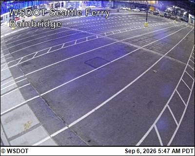 WSF Seattle Ferry Bainbridge Holding live camera view