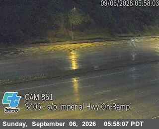 I-405 : (861) s/o Imperial Hwy On-Ramp live camera view