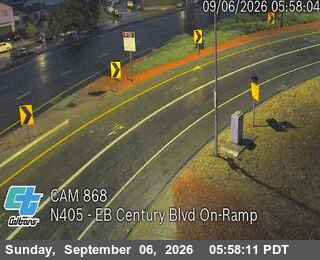 I-405 : (868) EB Century Blvd On-Ramp live camera view