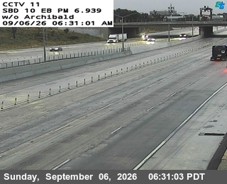 I-10 : (11) w/o Archibald Ave. live camera view