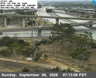 I-15 : (40) SR-91 Connector NE Quad live camera view